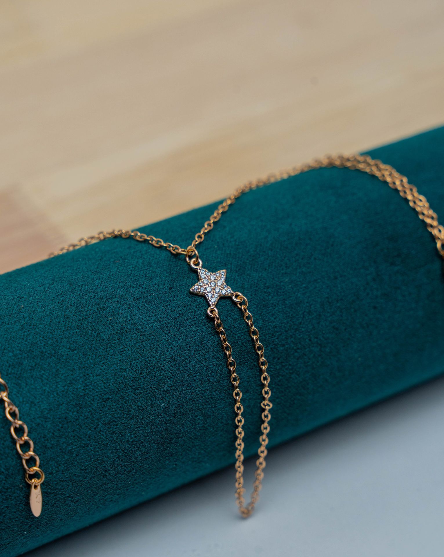 Gold-Tone Star Charm Bracelet
