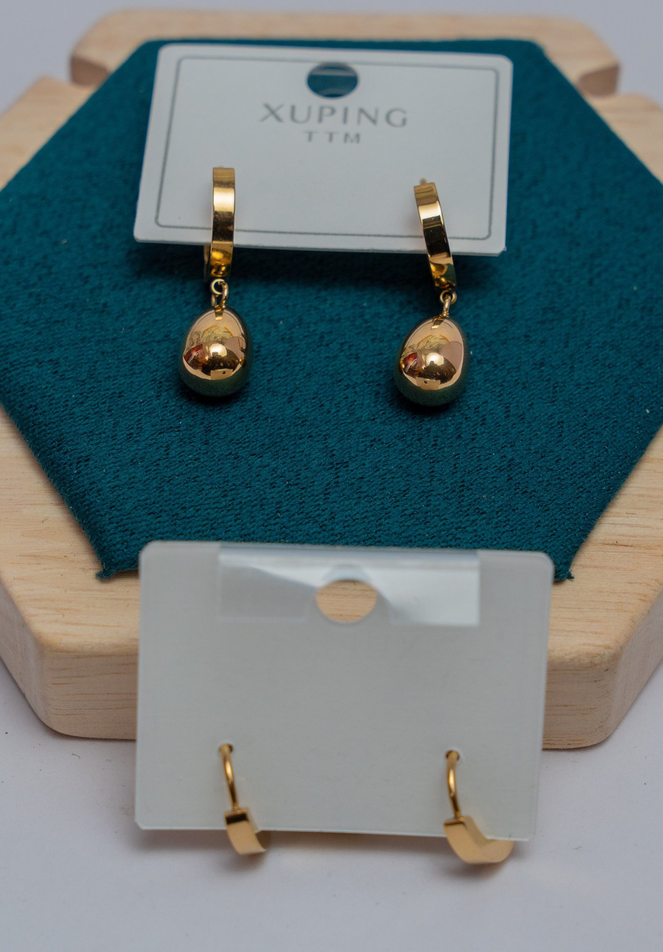 Gold Ball Drop Earrings