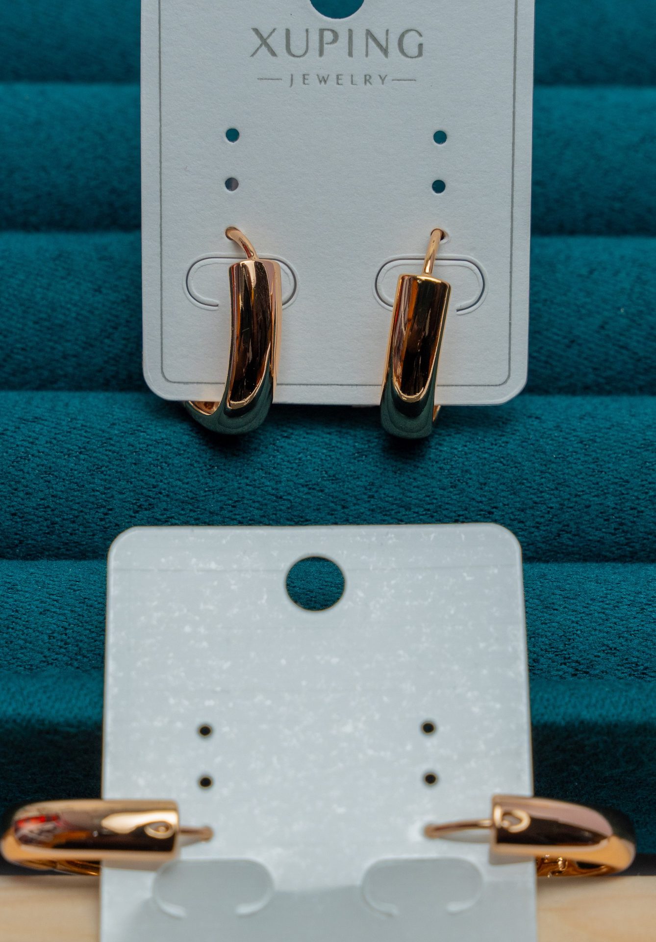 Gold-Tone Chunky Hoop Earrings