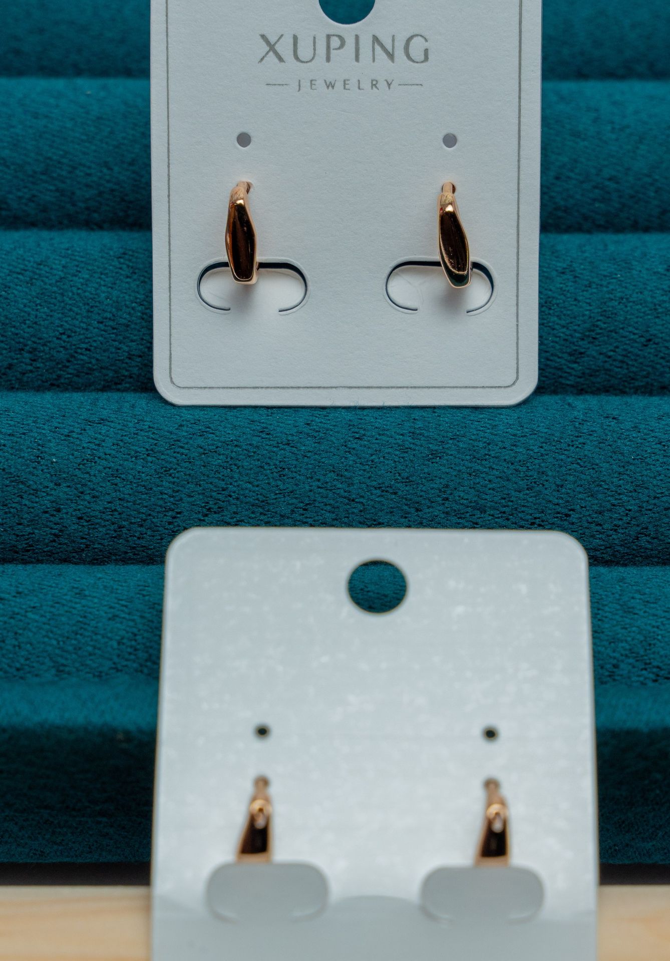 Gold-Tone Oval Hoop Earrings
