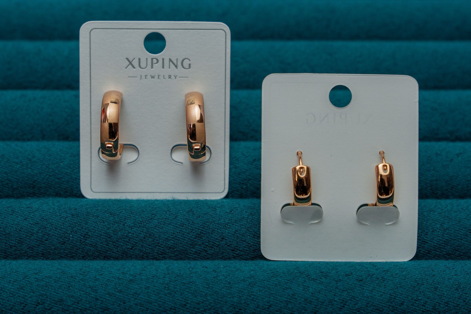 Gold-Tone Chunky Hoop Earrings