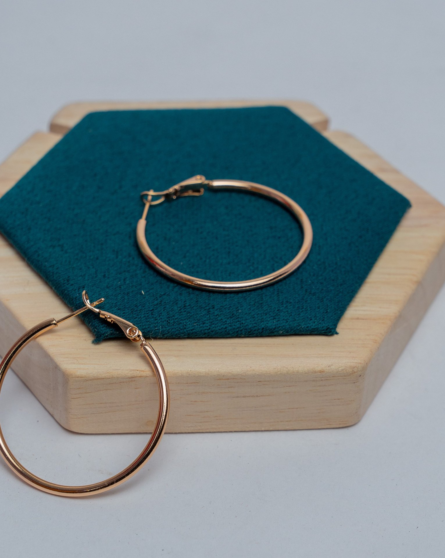 Gold-Tone Hoop Earrings
