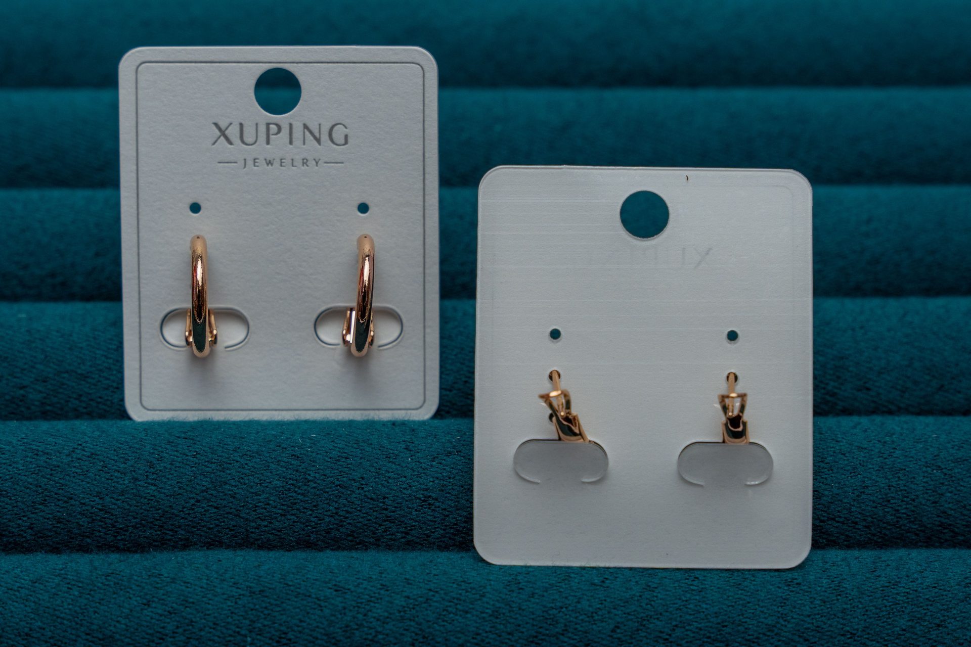 Gold-Tone Hoop Earrings Duo
