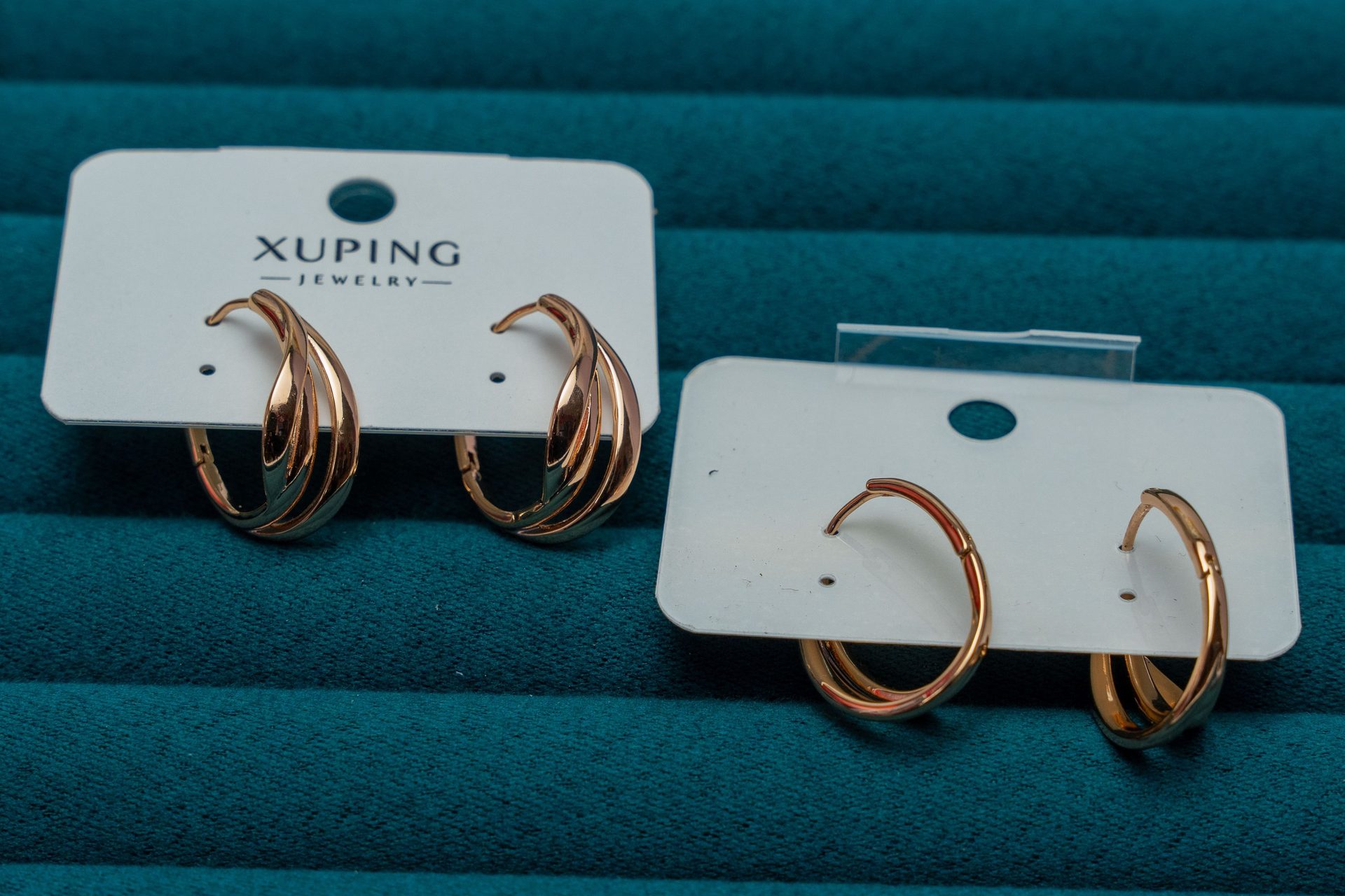 Gold-Tone Twisted Hoop Earrings