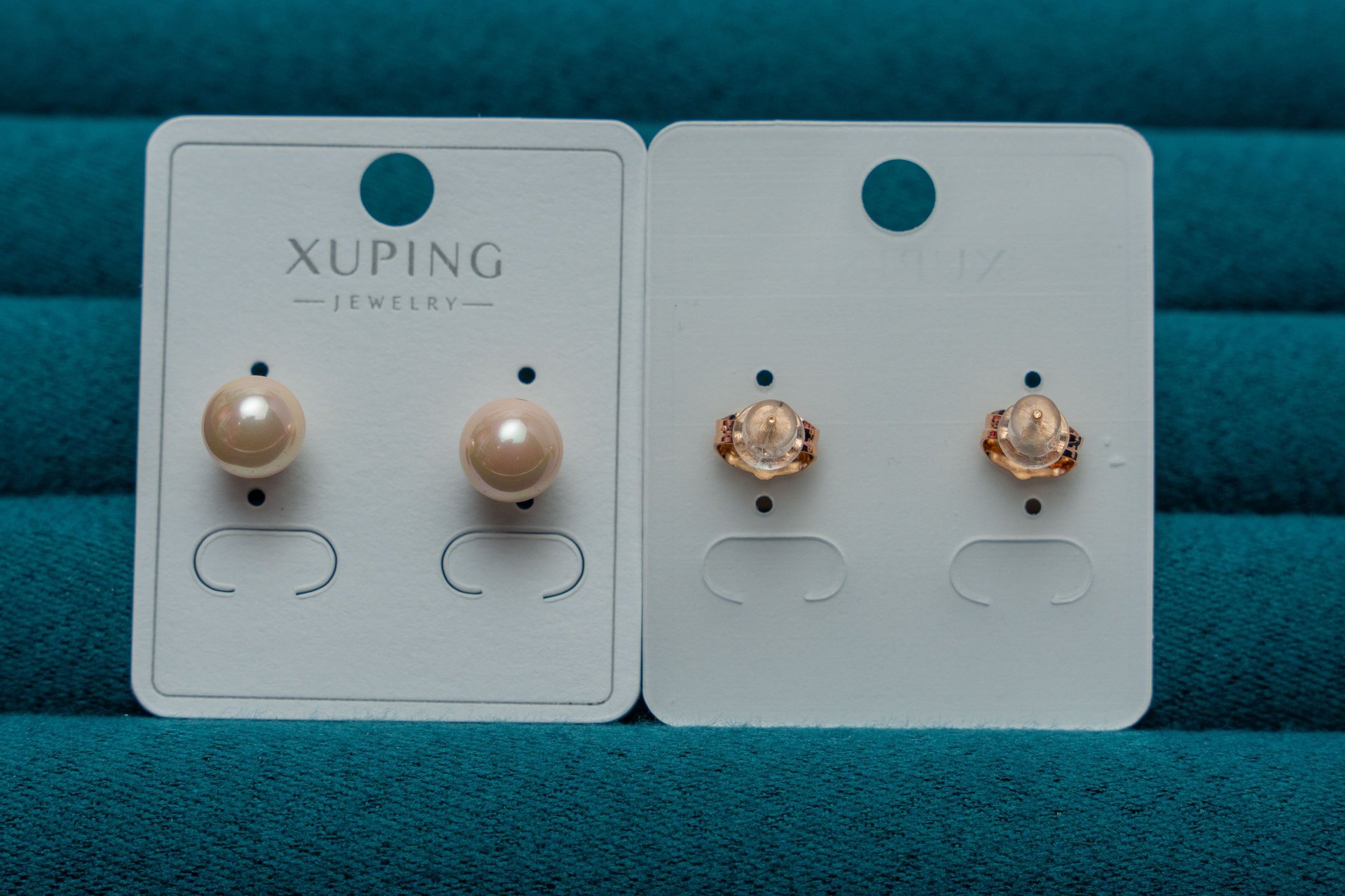 Pearl and Crystal Stud Earring Set