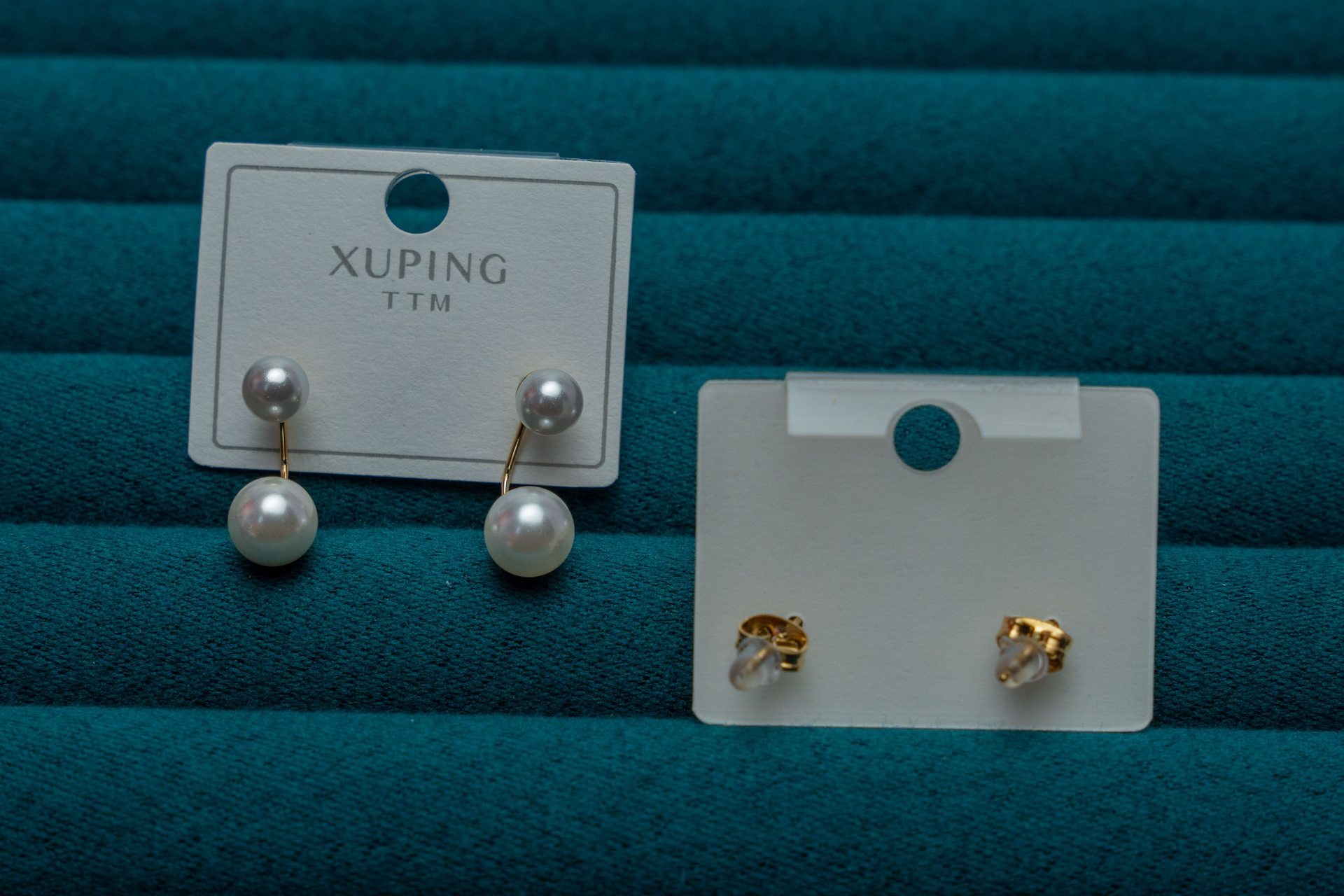 Pearl Drop Stud Earrings