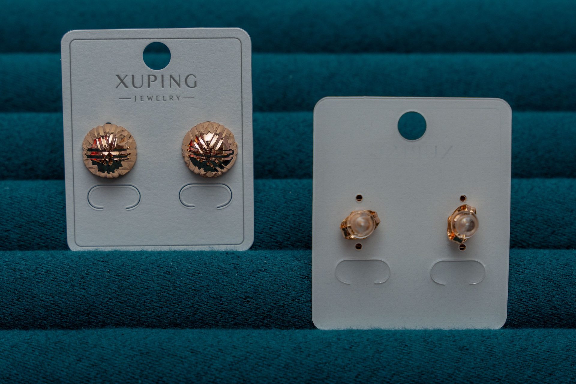 Rose Gold Stud Earring Set