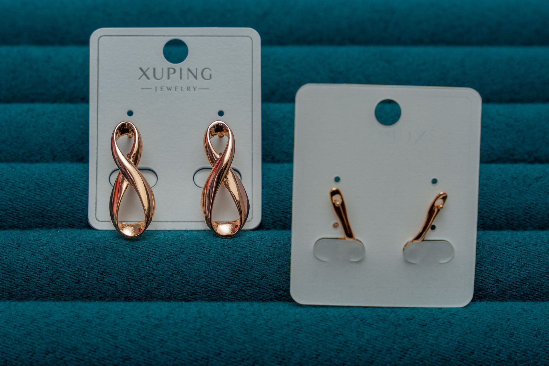 Rose Gold Twisted Hoop Earrings