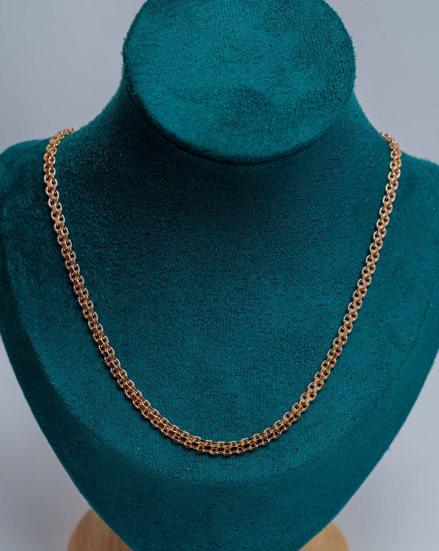 Gold-Tone Curb Chain Necklace