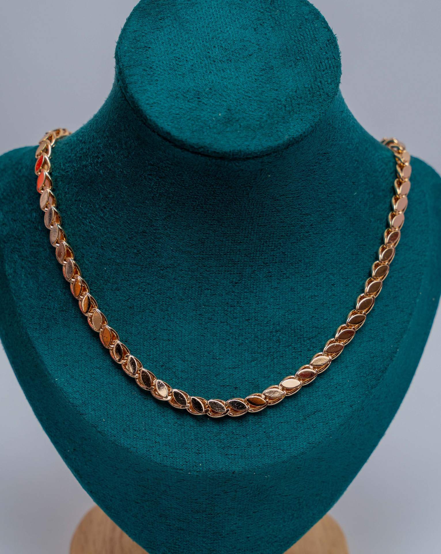Gold-Tone Oval Link Chain Necklace
