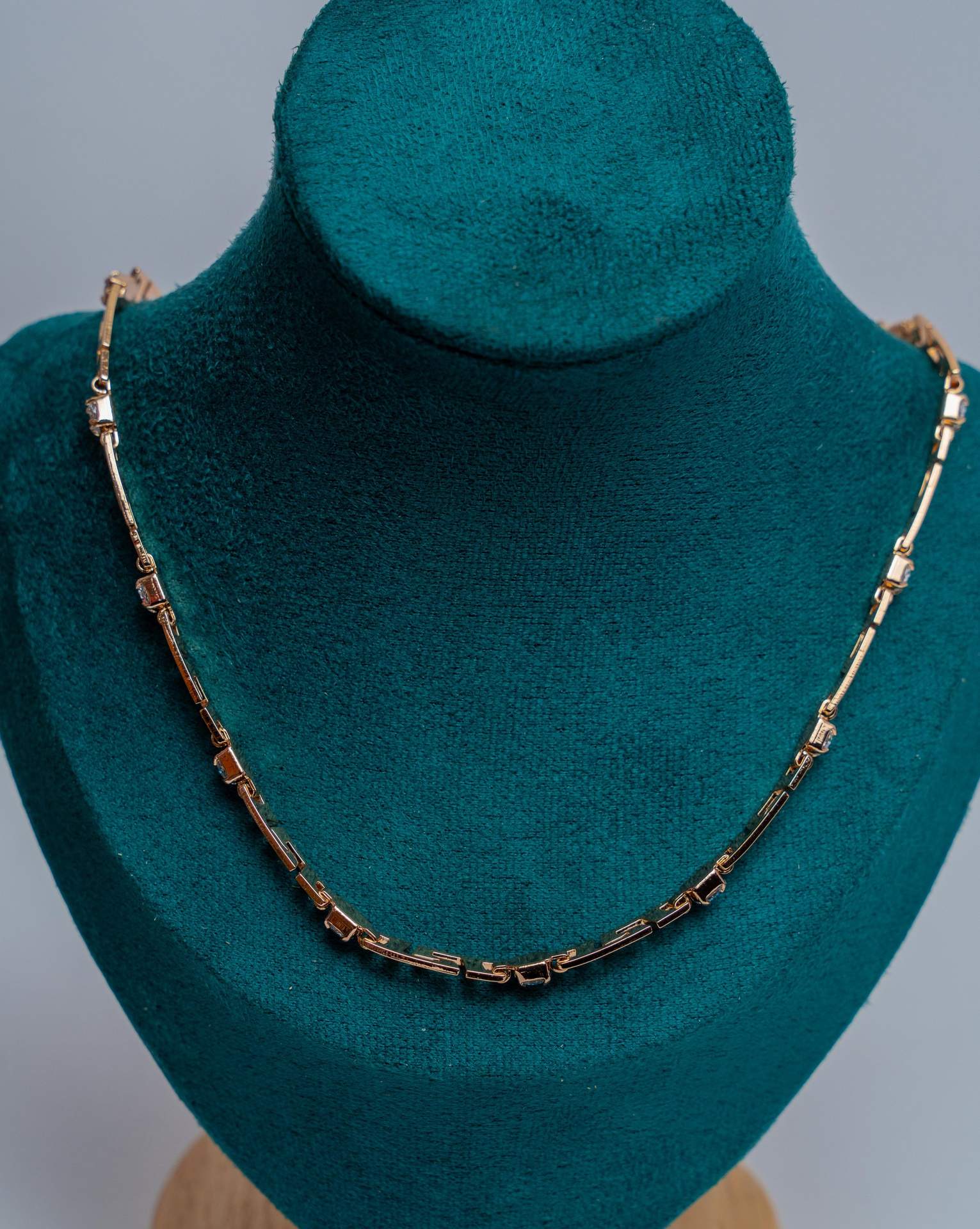 Gold-Tone Segmented Chain Necklace