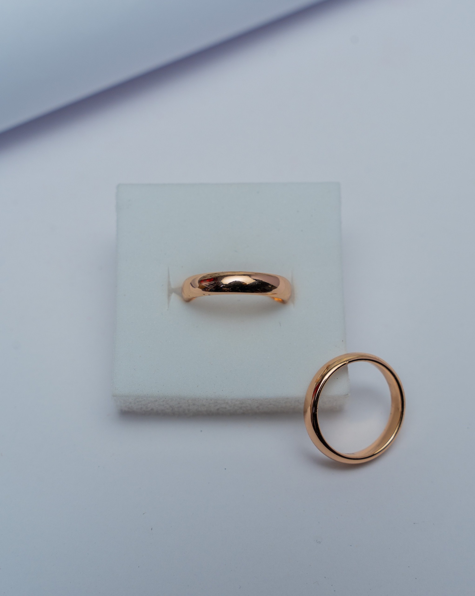 Rose Gold Wedding Band Ring