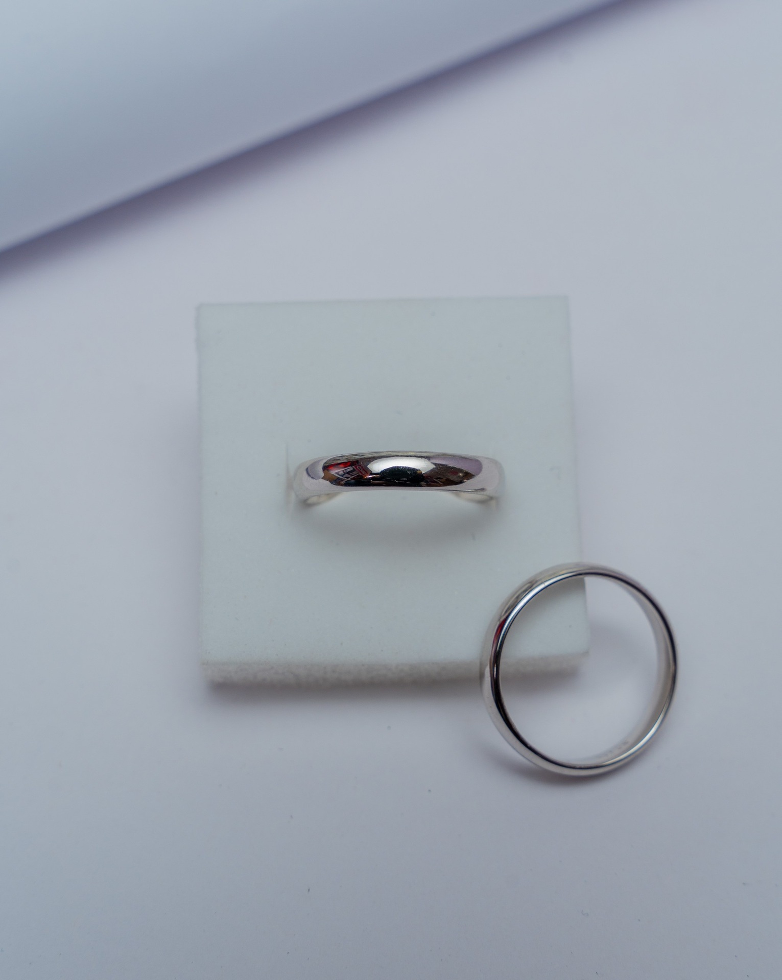 Silver Dome Band Ring
