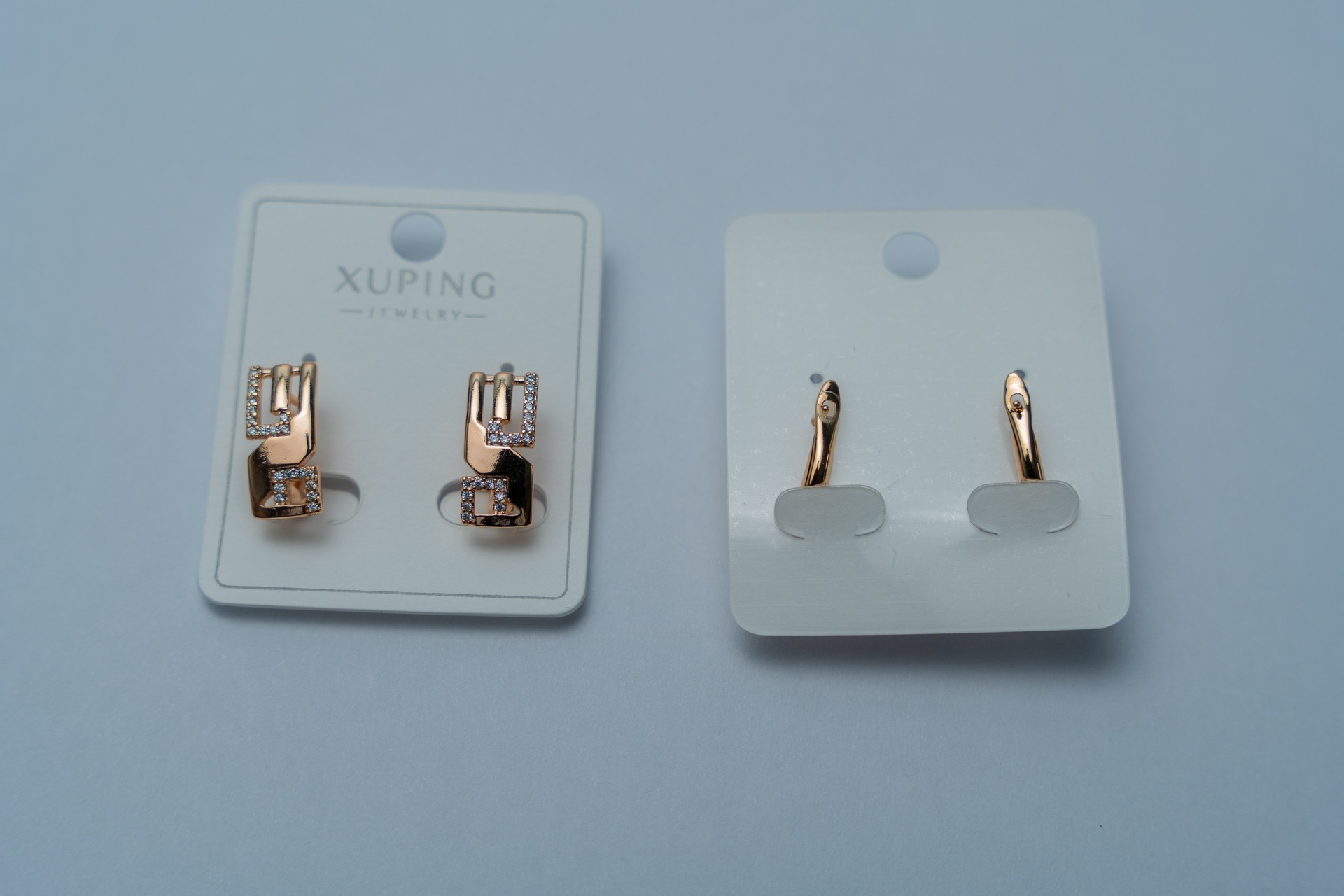 Gold-Tone Crystal Huggie Earrings Bundle