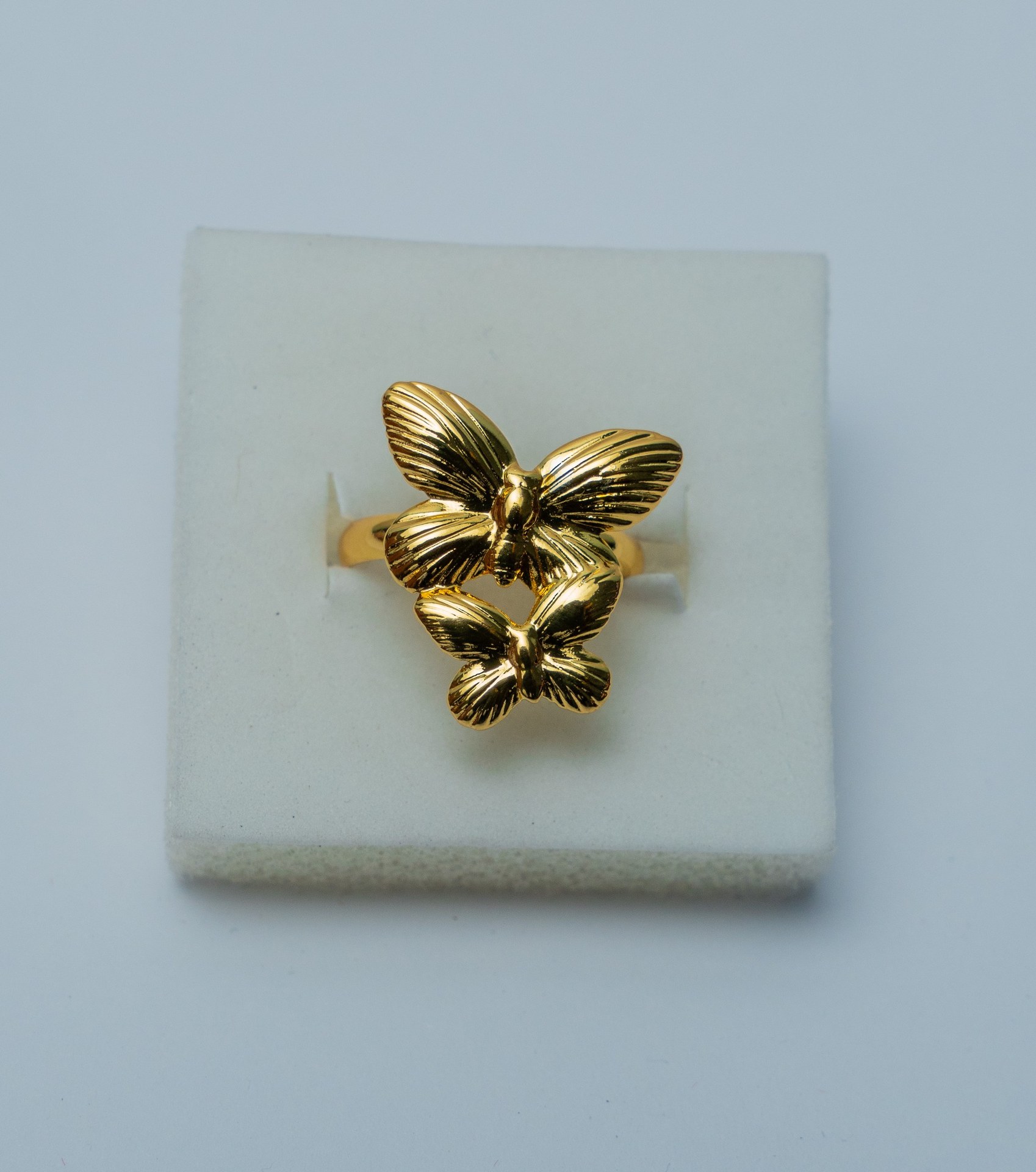 Gold-Tone Butterfly Ring