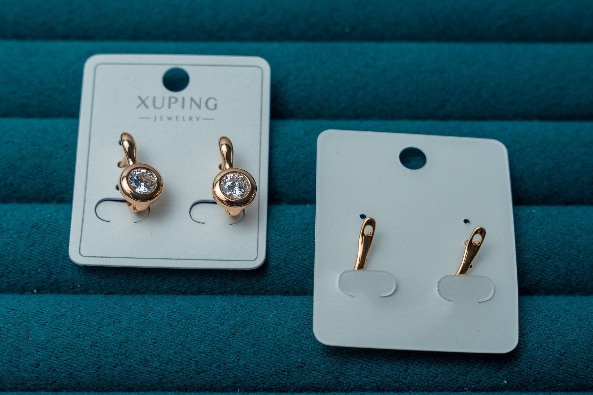 Gold-Tone Crystal Drop Earring Set