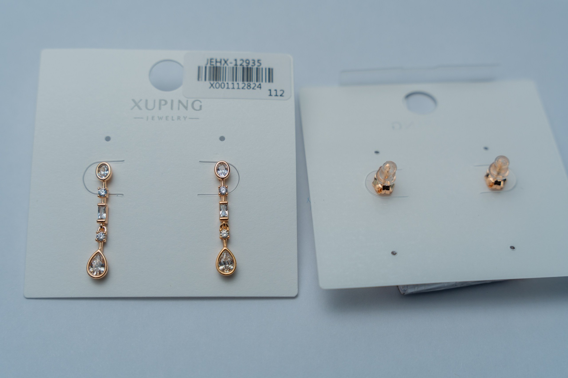 Gold-Tone Crystal Drop Earring Set