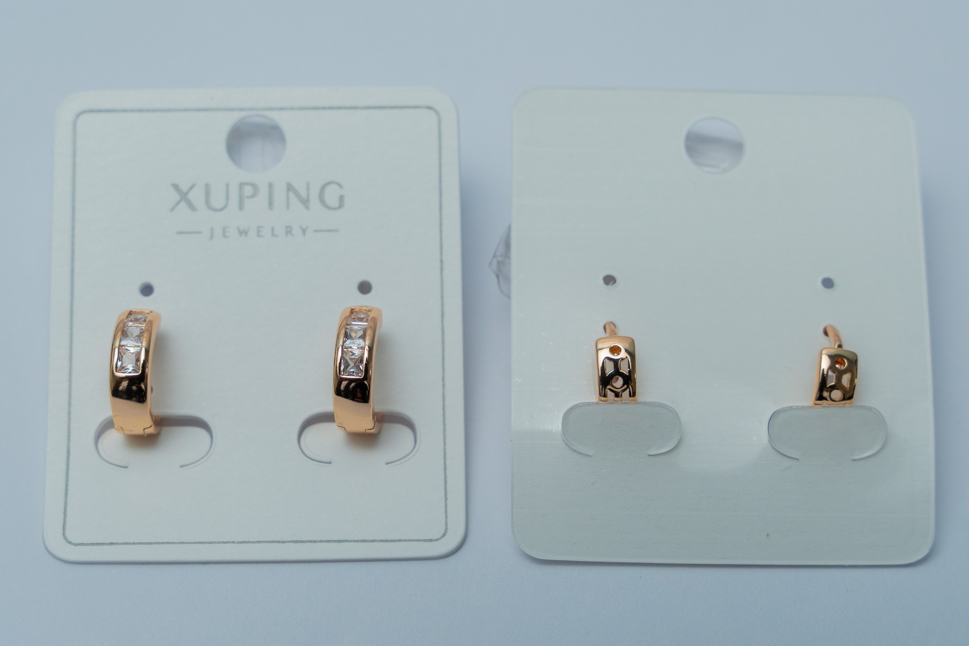 Gold-Tone Cubic Zirconia Huggie Earrings Set