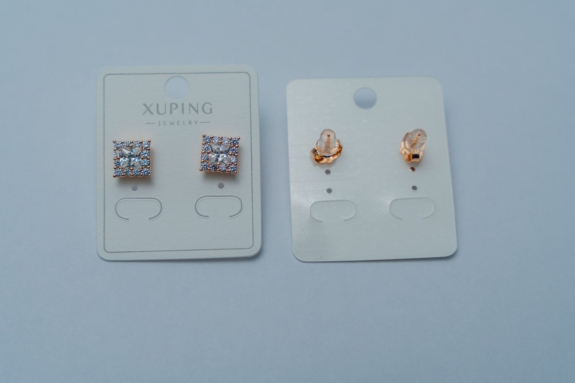 Gold-Tone Cubic Zirconia & Sculpted Stud Earring Set