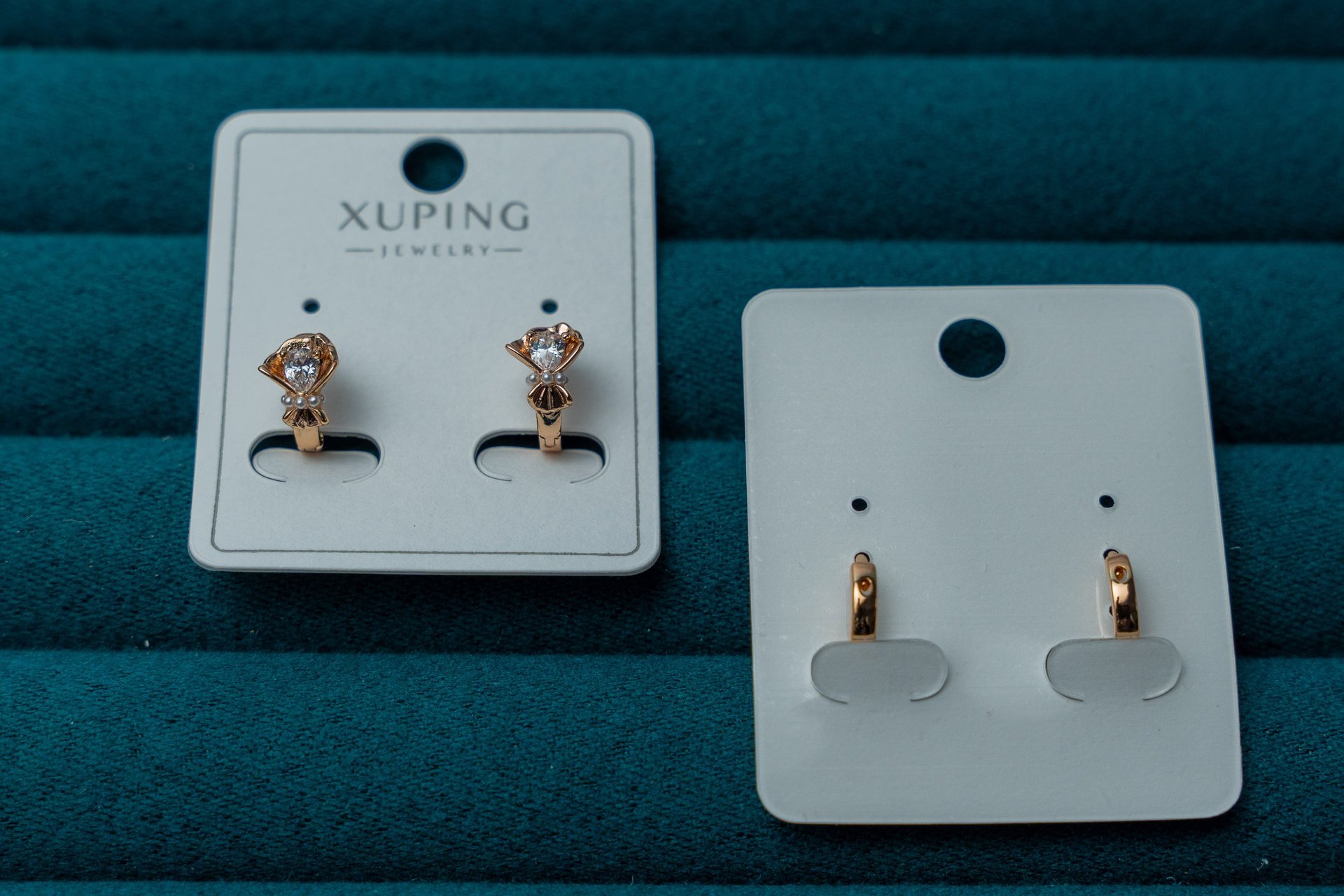 Gold-Tone Ring & Hoop Earring Set