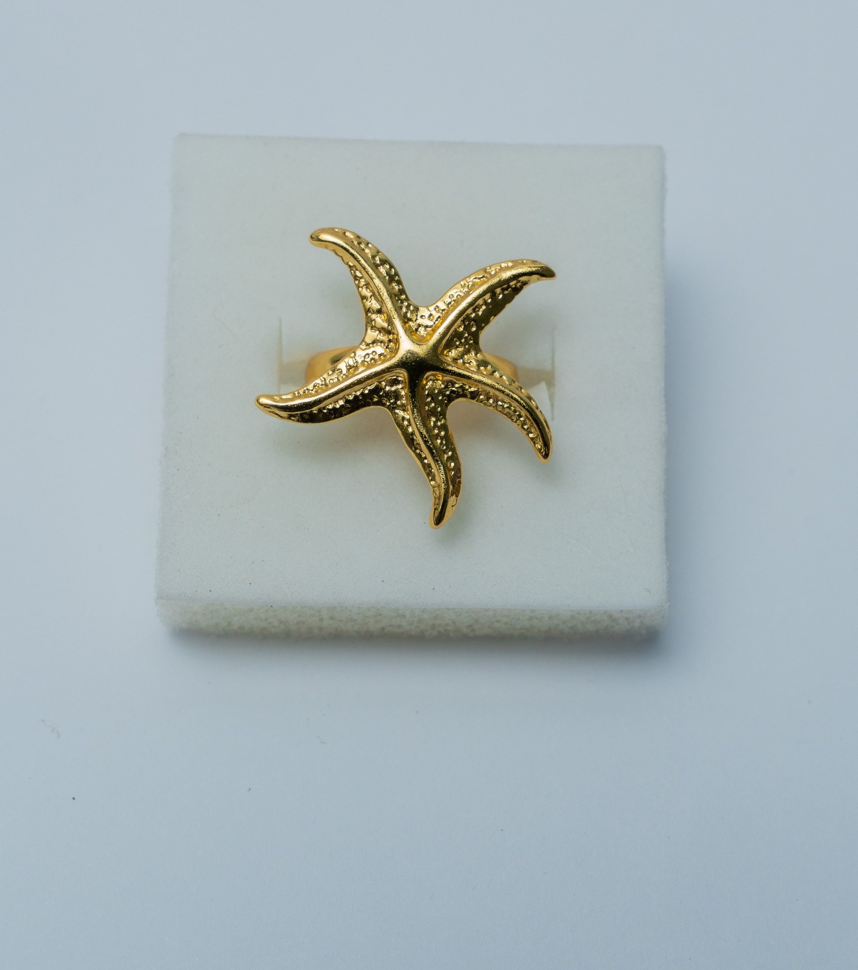 Gold-Tone Starfish Ring