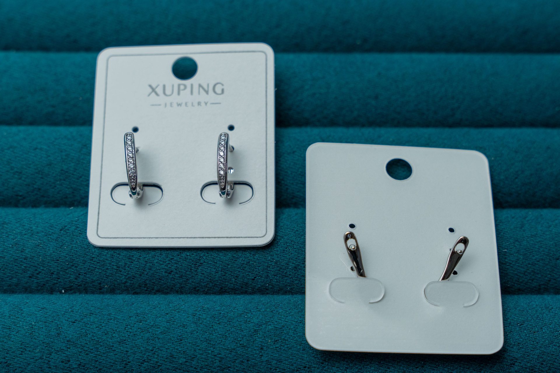 Silver Crystal Hoop Earring Bundle Set
