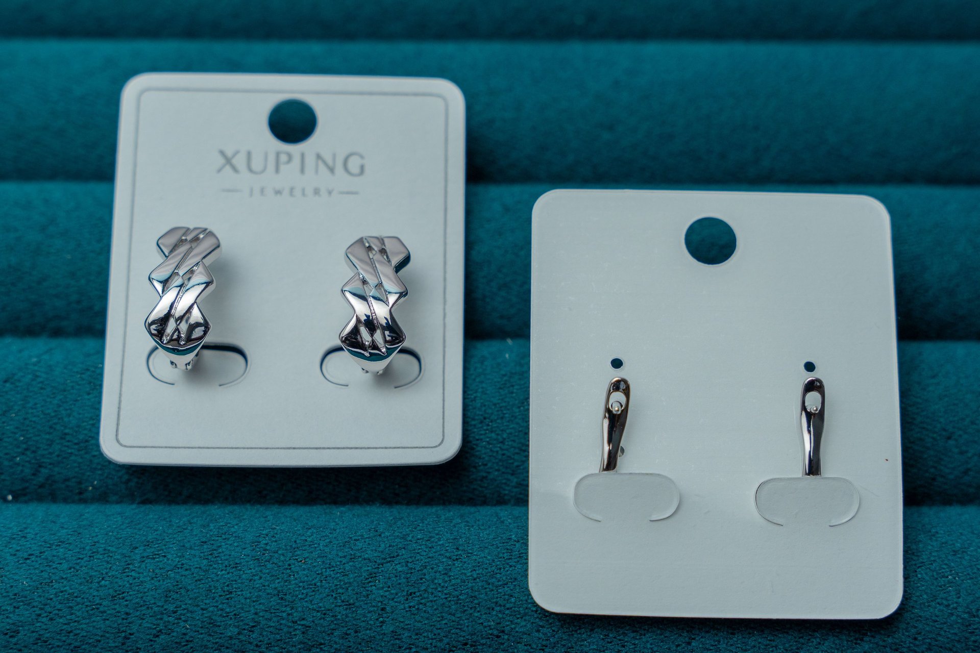 Silver-Tone Textured Hoop Earrings Bundle