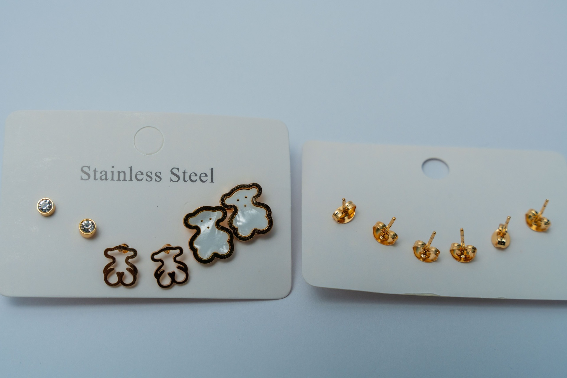 Teddy Bear & Stud Earring Set