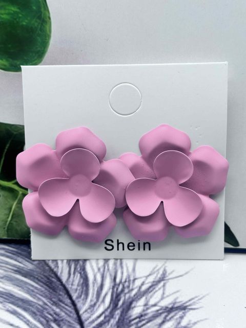 Lavender Flower Stud Earrings