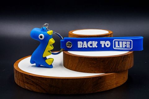 Back To Life Keychain Blue