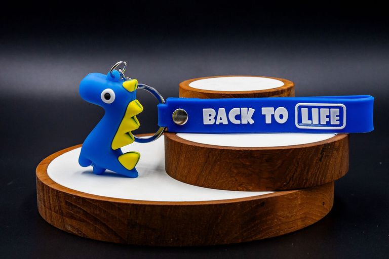 Back To Life Keychain Blue
