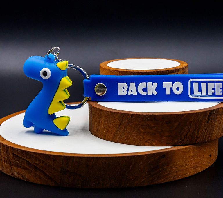 Back To Life Keychain Blue