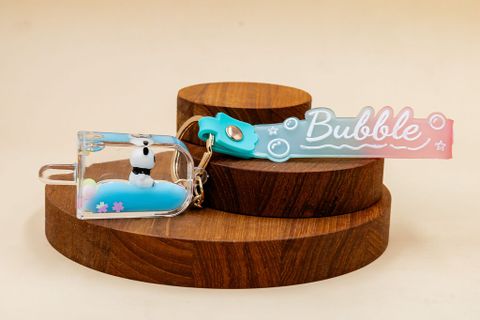 Blue Bubble Keychain