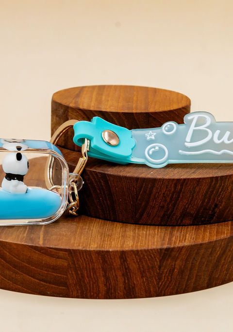 Blue Bubble Keychain