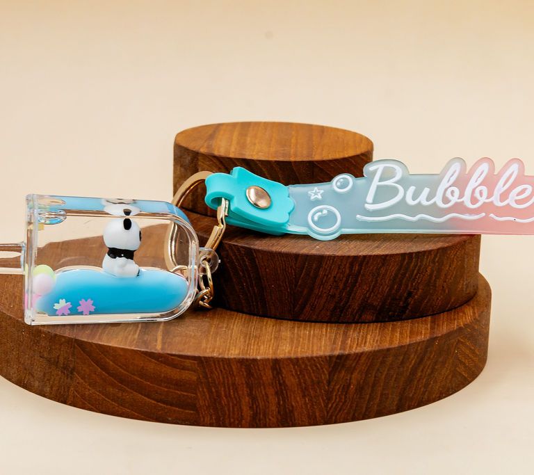 Blue Bubble Keychain