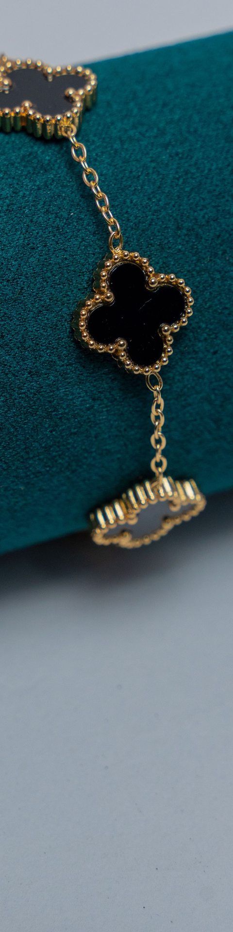 Gold-Tone Van Cleef Chain Bracelet