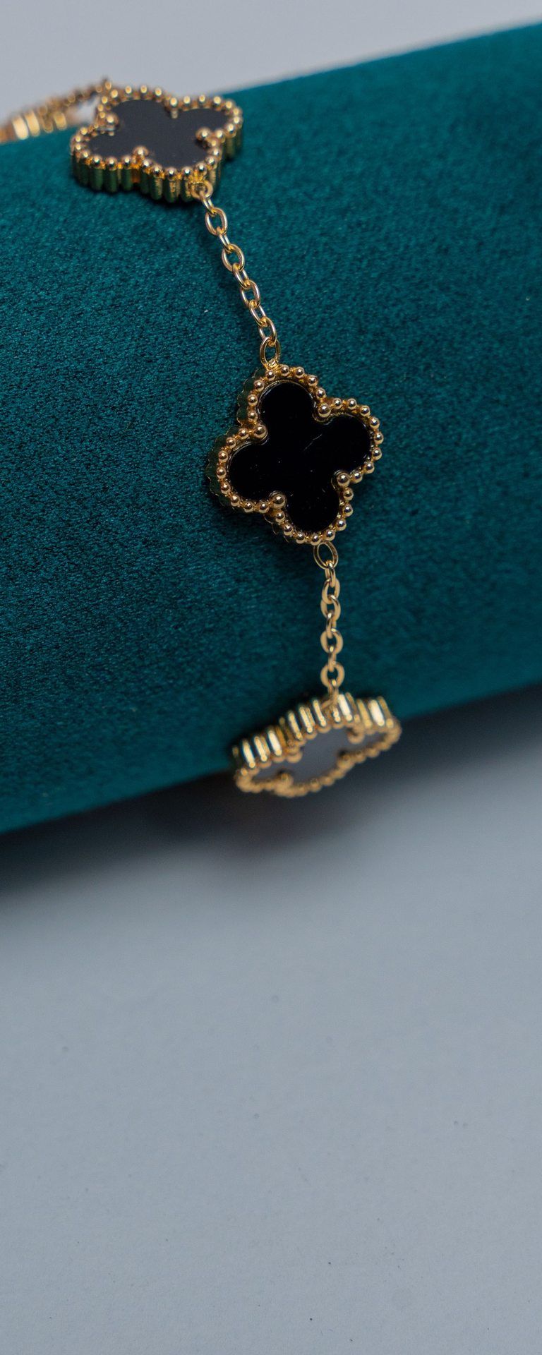 Gold-Tone Van Cleef Chain Bracelet