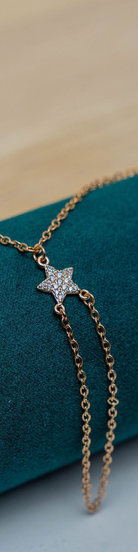 Gold-Tone Star Charm Bracelet