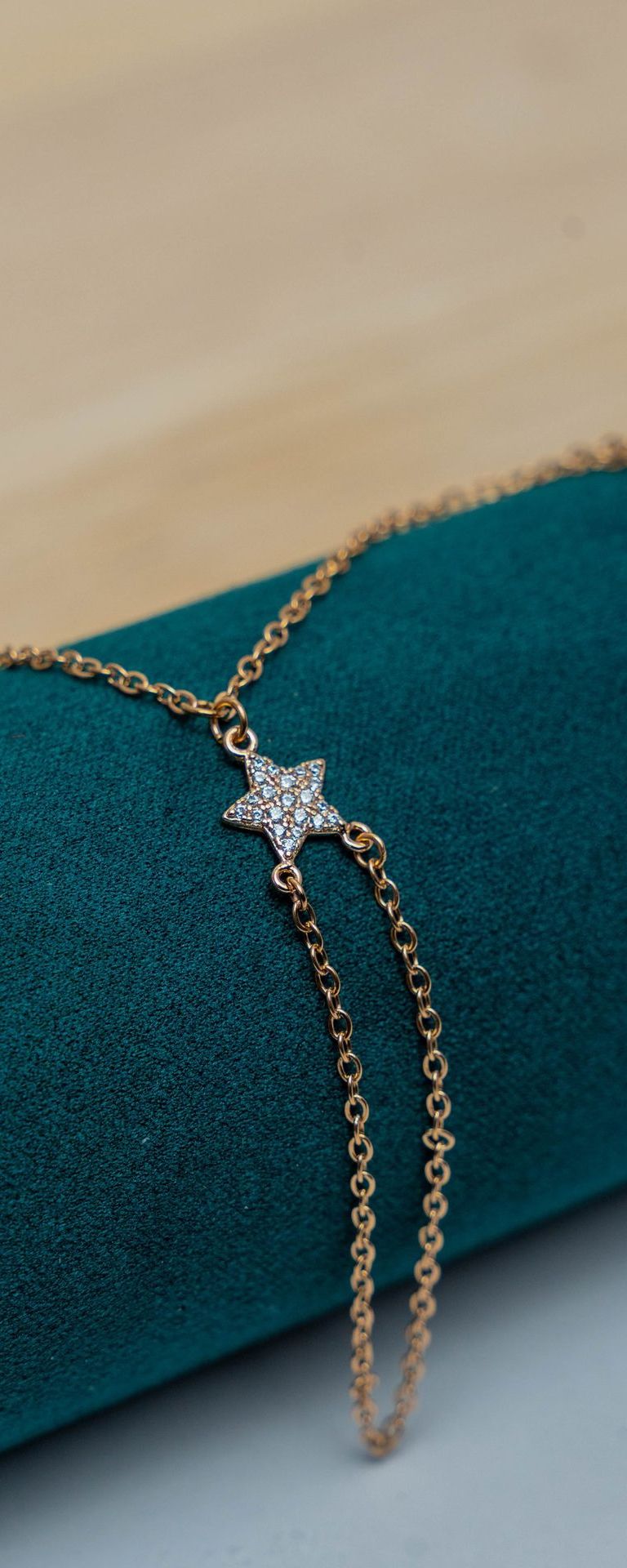 Gold-Tone Star Charm Bracelet