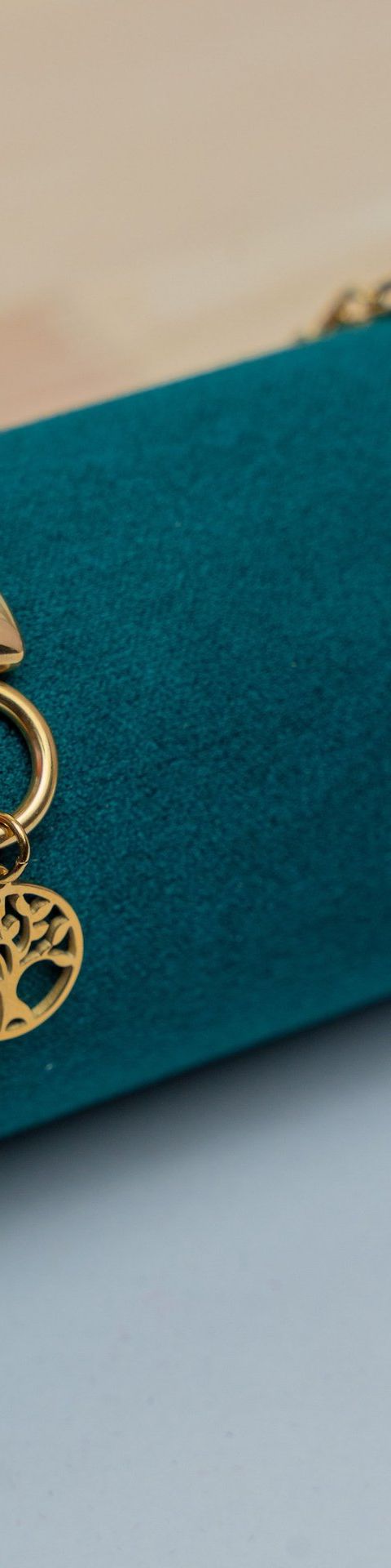 Gold Tree of Life Heart Charm Bracelet