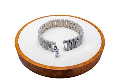Silver Box Link Chain Bracelet
