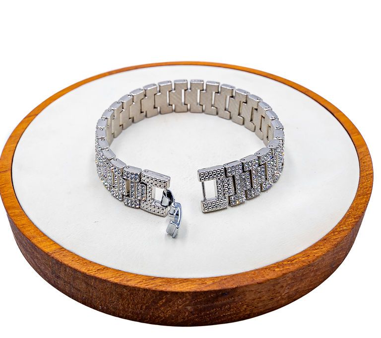 Silver Box Link Chain Bracelet