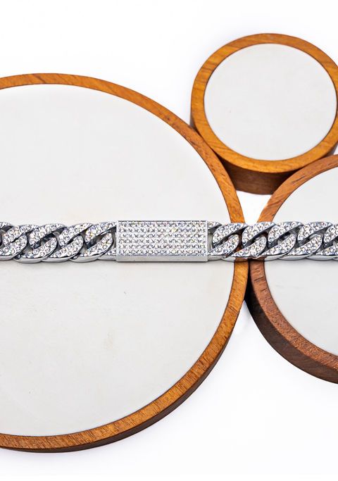 Chain Bracelet Oxidized Link