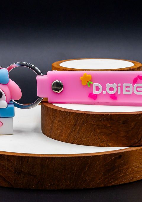 Dobear Keychain Pink