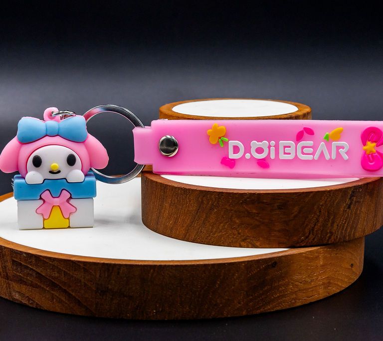 Dobear Keychain Pink