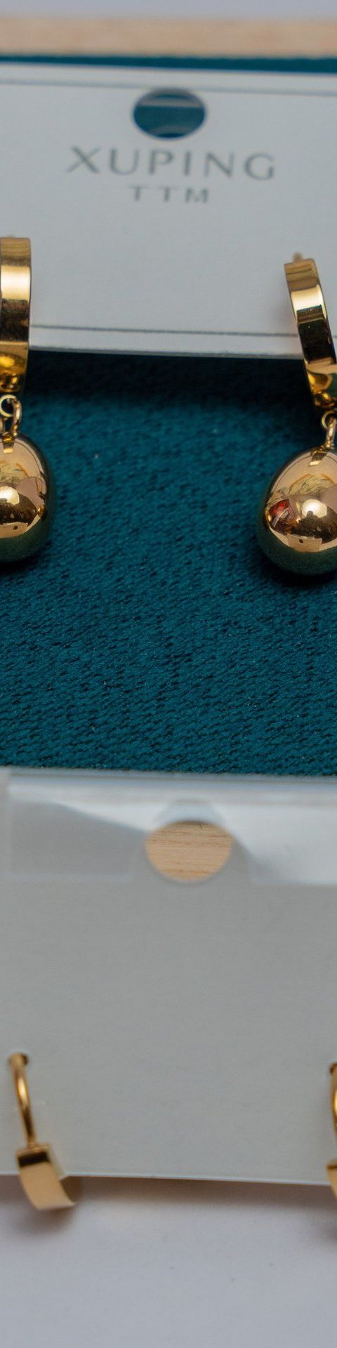 Gold Ball Drop Earrings