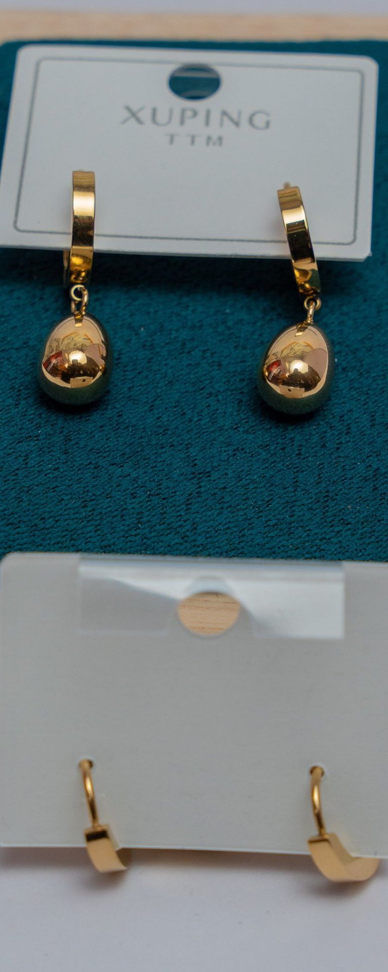 Gold Ball Drop Earrings