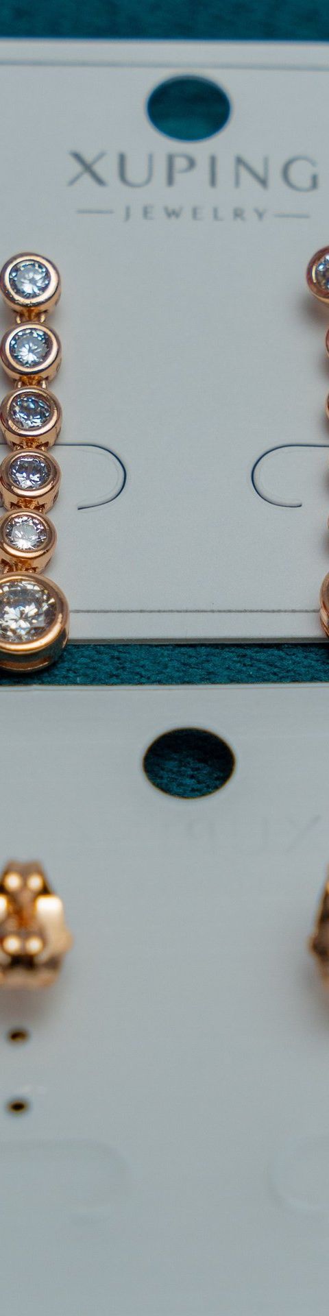 Gold-Tone Crystal Linear Drop Earrings