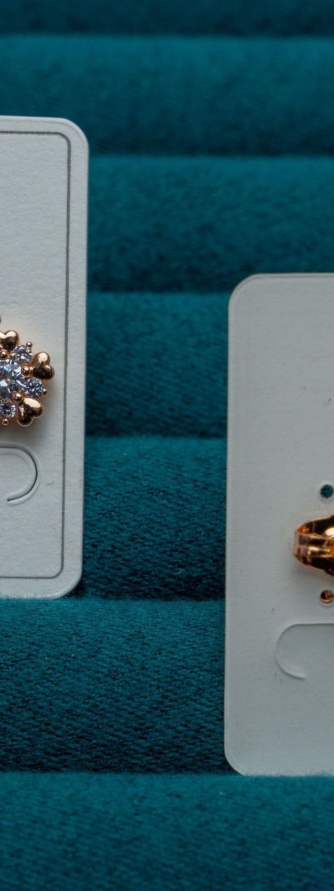 Gold-Tone Floral Stud Earrings Set