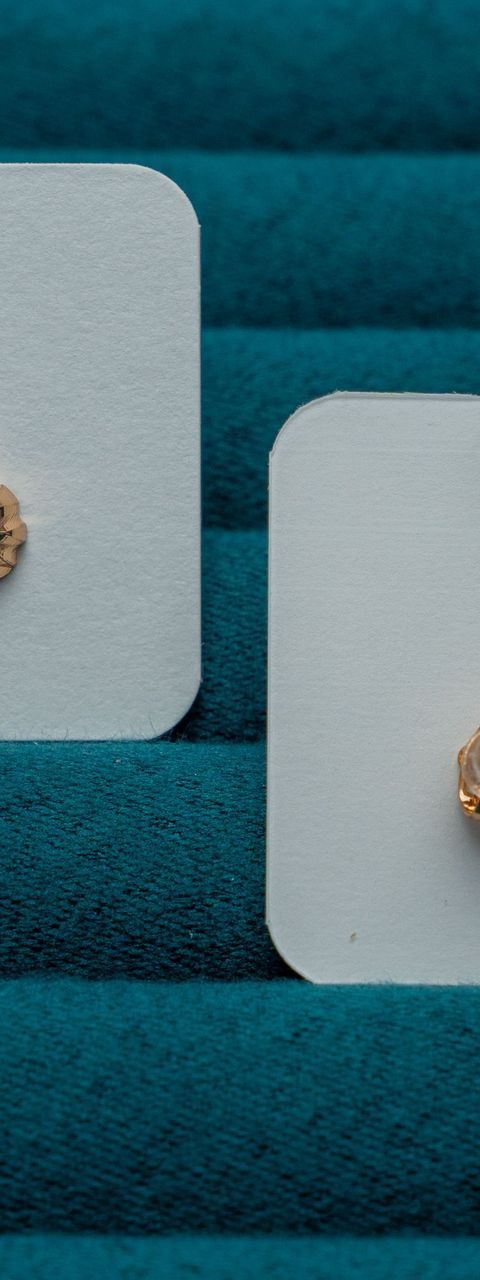 Gold-Tone Flower Stud Earrings